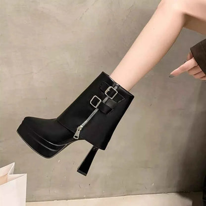Elegant Point Toe : High Heels Boots