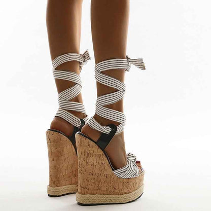 Elegant Slope : High Heel Sandals