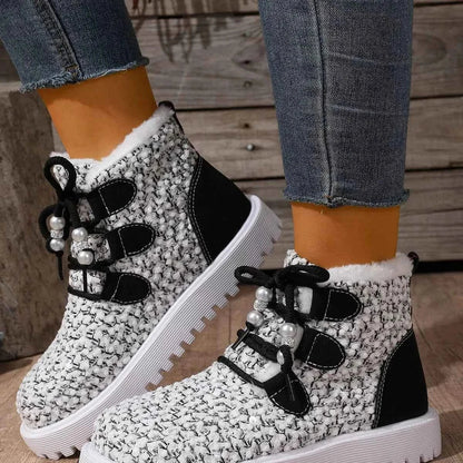 Sparkling Lace Up : Ankle Boots