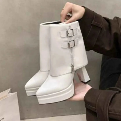 Elegant Point Toe : High Heels Boots