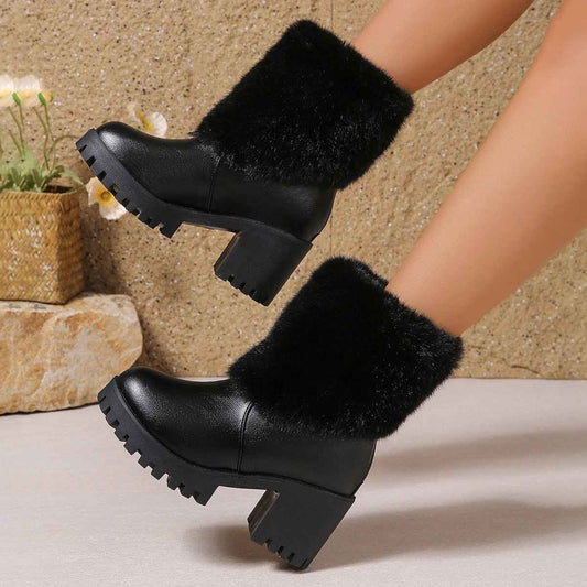 Fashion Winter Snow Boots : With Thick Fleece Lining