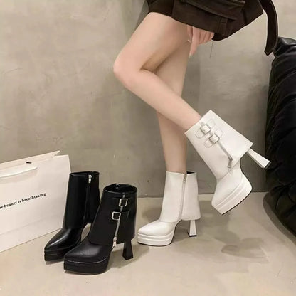 Elegant Point Toe : High Heels Boots