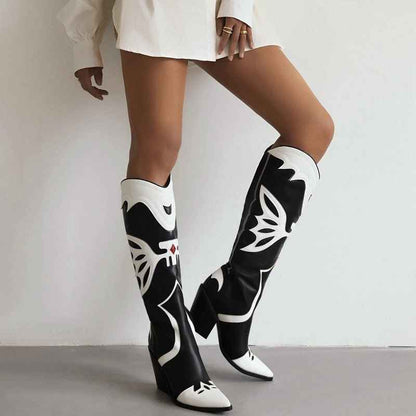 Western Cowboy : Women's Knee High Boots