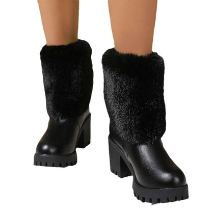 Fashion Winter Snow Boots : With Thick Fleece Lining