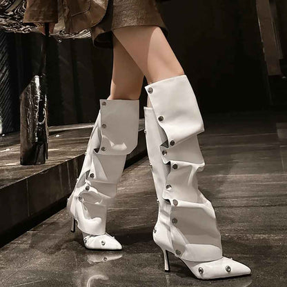 Fashionable Pointed Toe : Knee High Boots