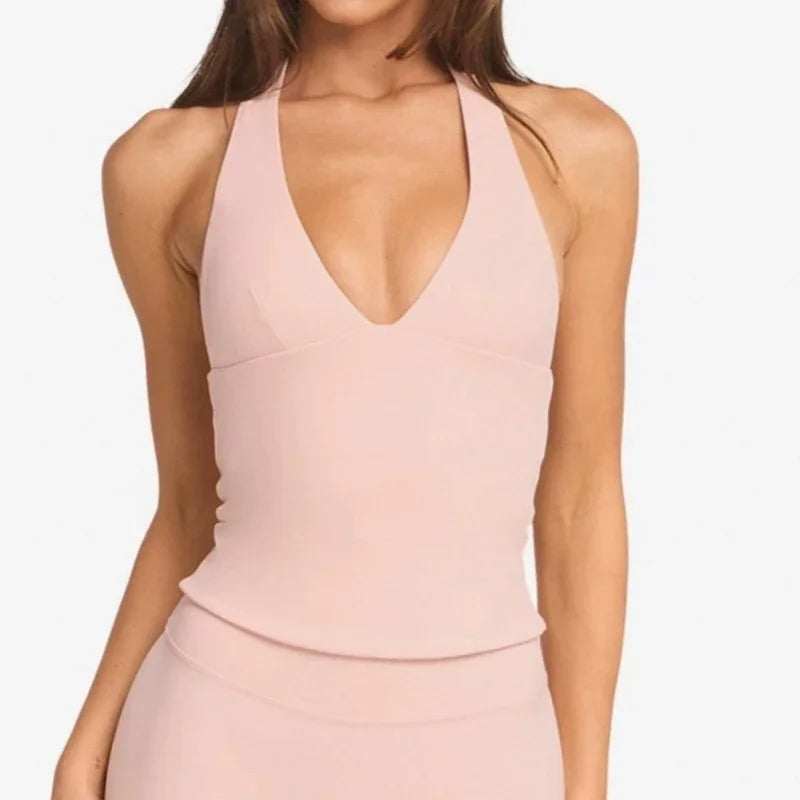 Woman Top Gym Impact Halter Top