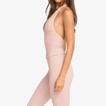 Woman Top Gym Impact Halter Top