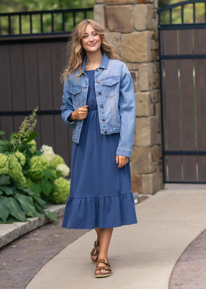 Amy Puff Sleeve Midi Dress