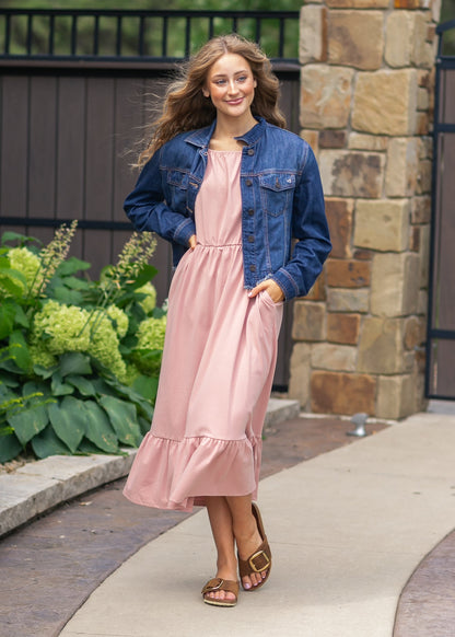 Amy Puff Sleeve Midi Dress