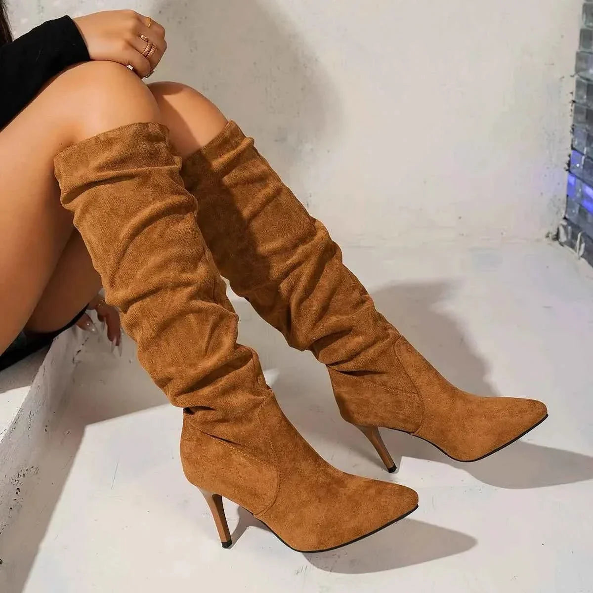 Elegant Point Toe : Stiletto Boots