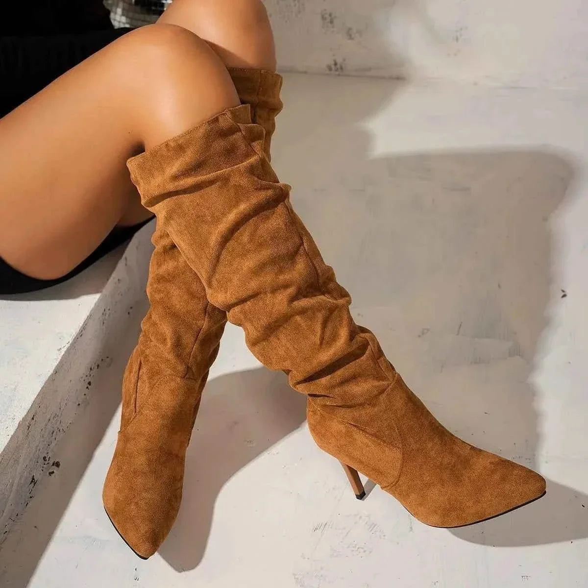 Elegant Point Toe : Stiletto Boots