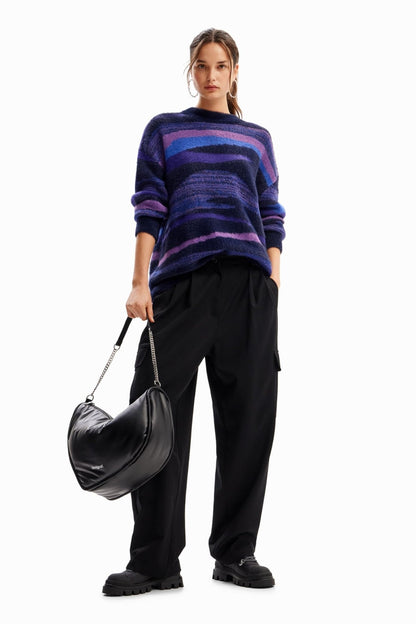 Desigual Women's Woman Flat Knit Thick Gauge Pullover