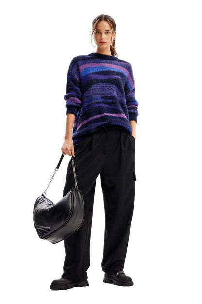 Desigual Women's Woman Flat Knit Thick Gauge Pullover