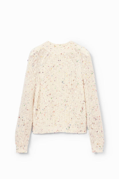 Desigual Women's Woman Flat Knit Thick Gauge Pullover