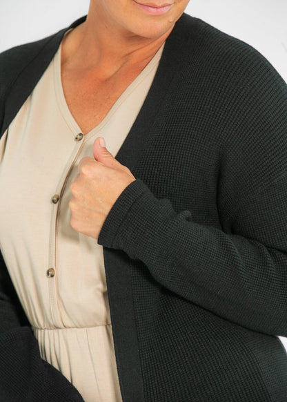 Essential Waffle Knit Cardigan - FINAL SALE