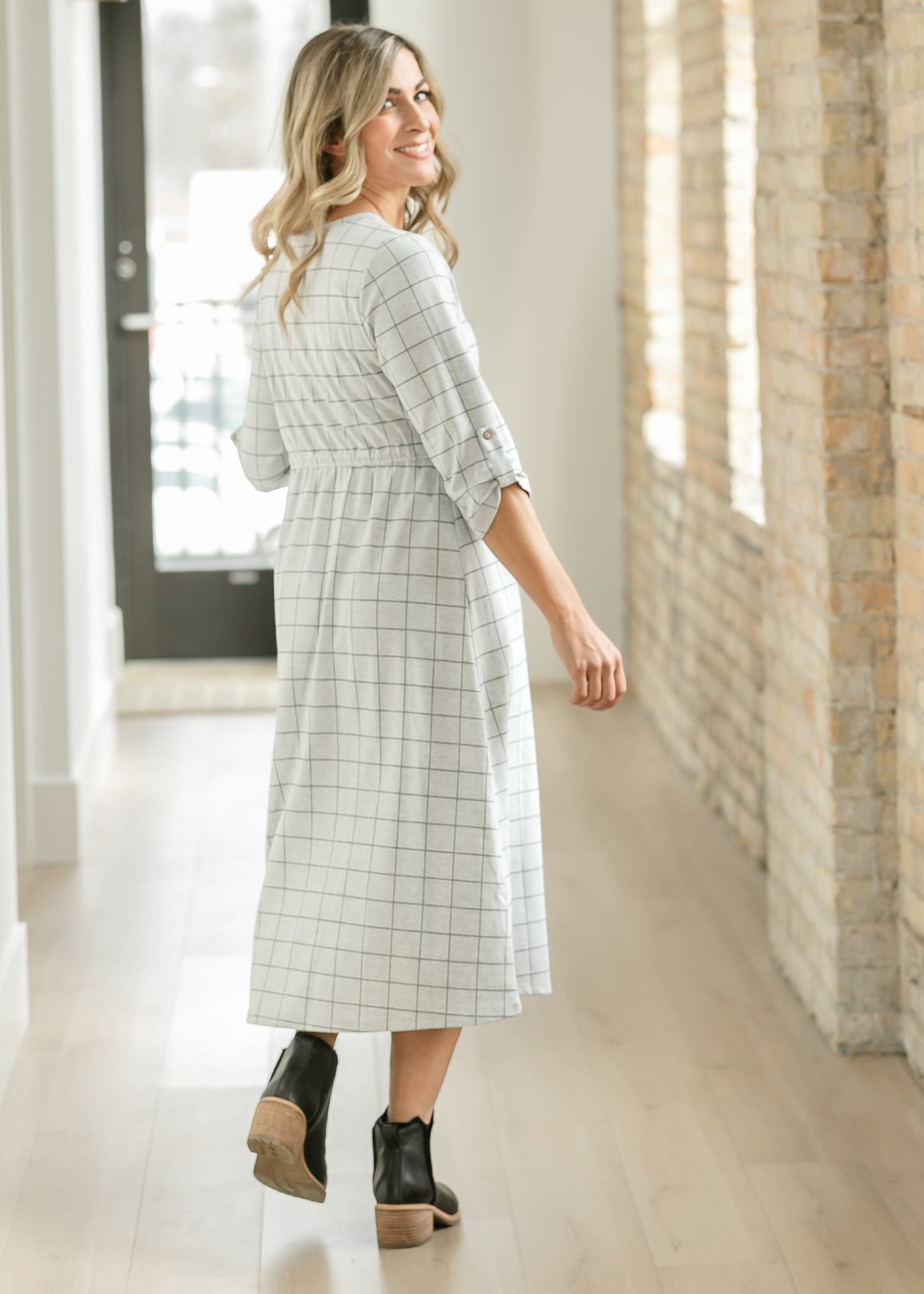 Monica Tie Waist Midi Dress - FINAL SALE