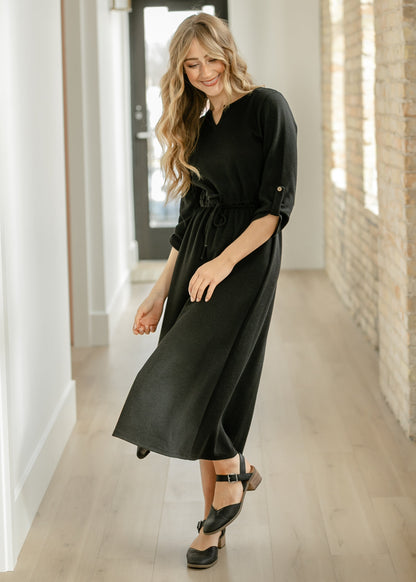 Monica Tie Waist Midi Dress - FINAL SALE
