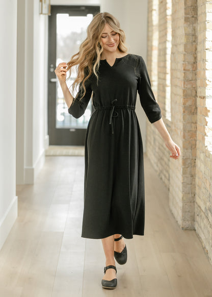 Monica Tie Waist Midi Dress - FINAL SALE