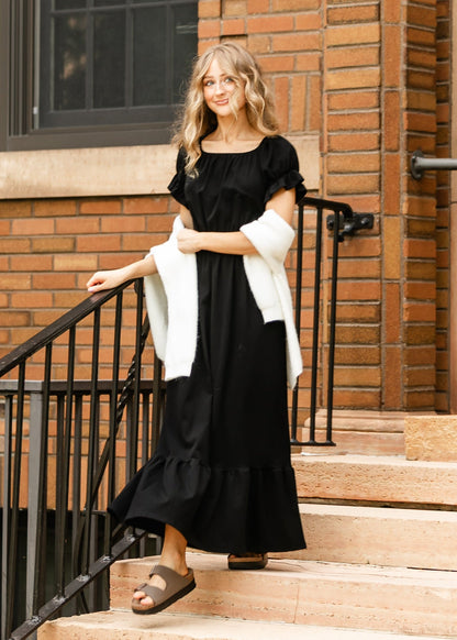 Amy Puff Sleeve Maxi Dress - FINAL SALE